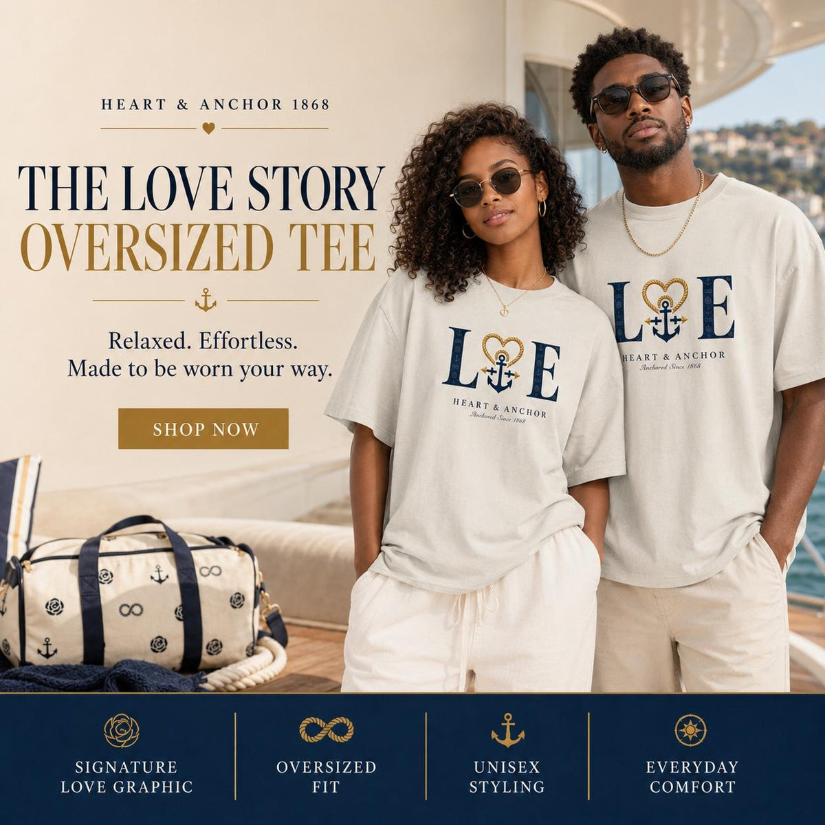Love Story Oversized Tee (Unisex)