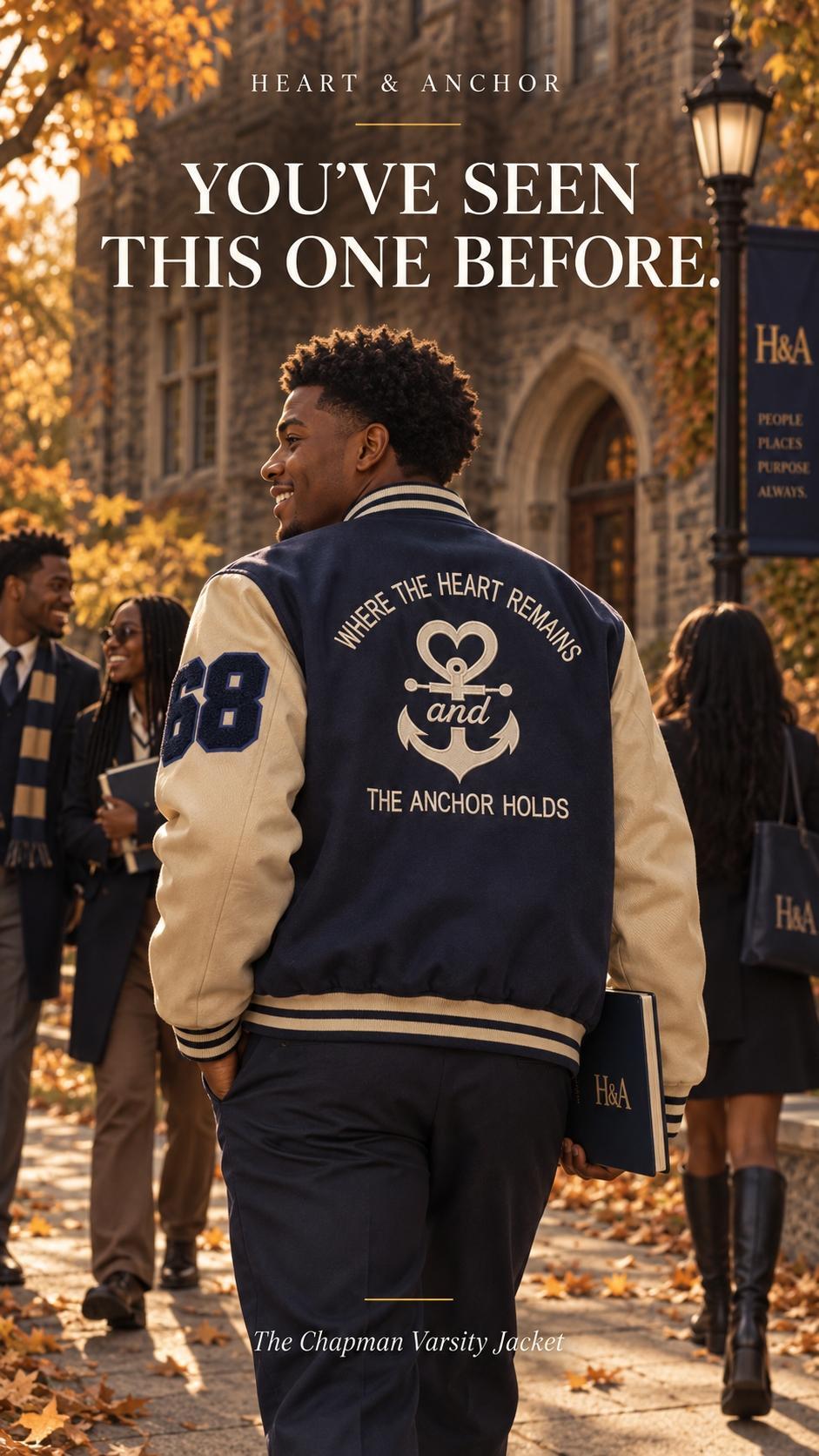 The Chapman Varsity Jacket | Athletic Cut (Size up for relaxed fit)