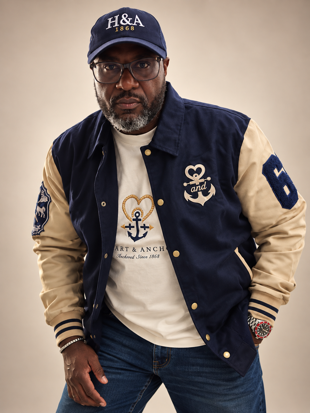 The Chapman Varsity Jacket | Athletic Cut (Size up for relaxed fit)