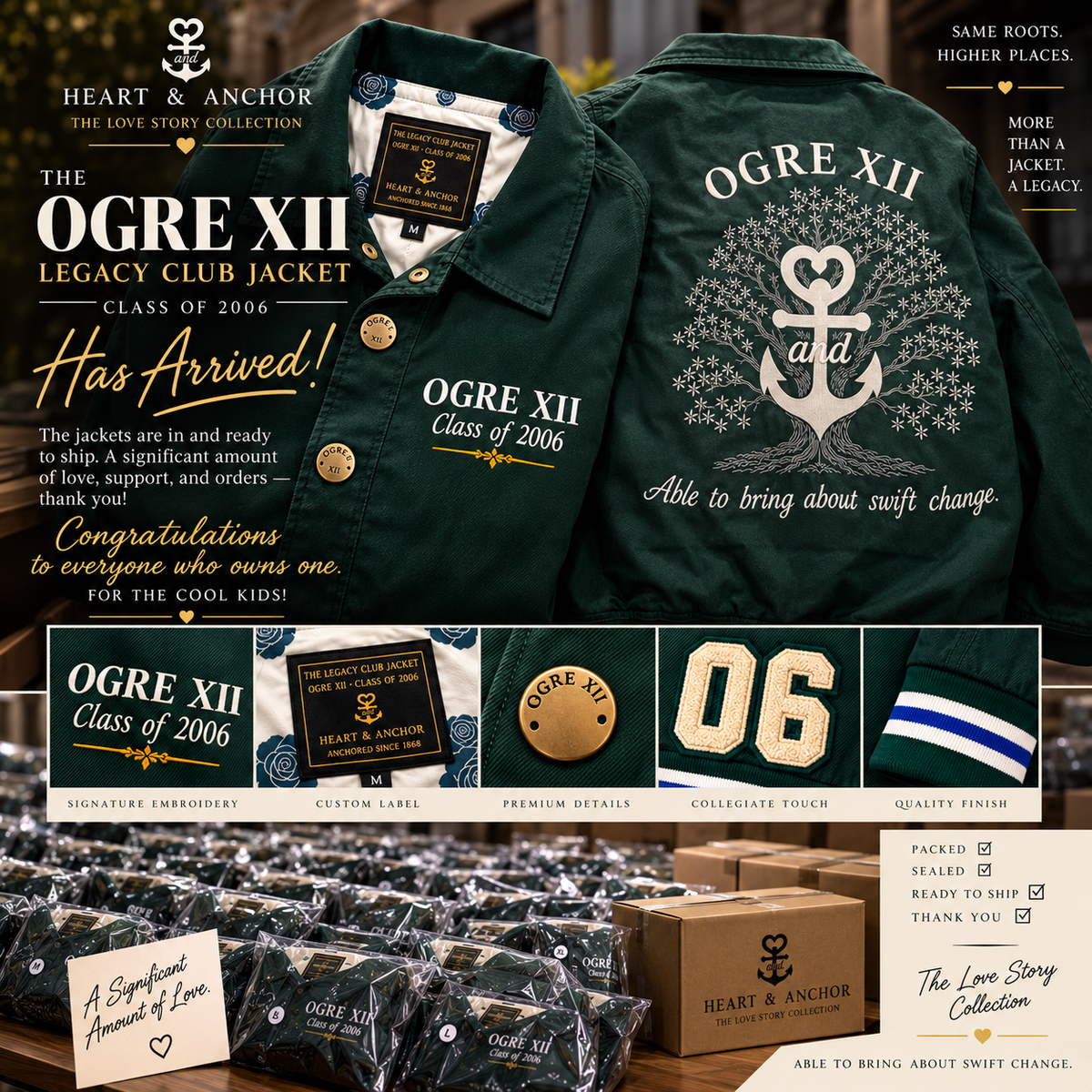 The Legacy Club Jacket: OGRE XII Edition | SHIPS AFTER HOMECOMING